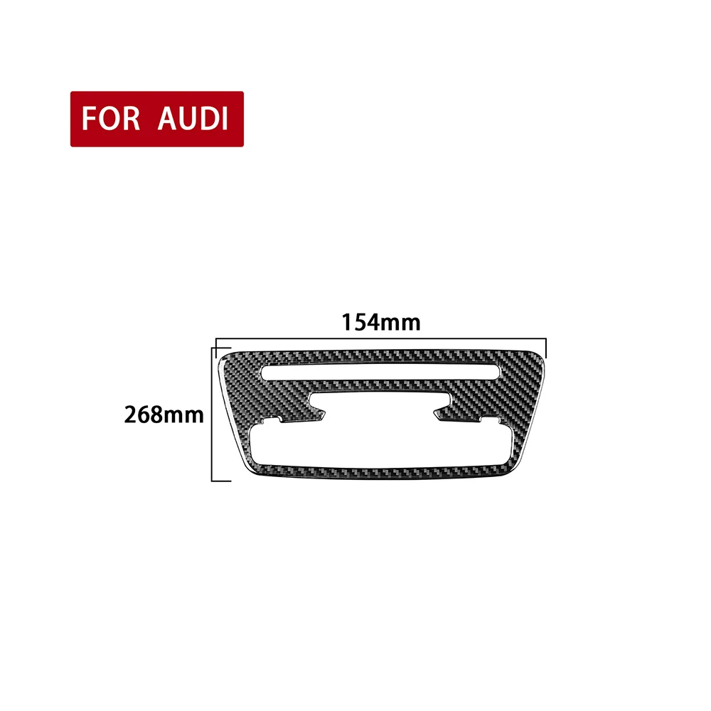 For Audi Q3 2013-2018 Anti-Scratch Handmade Carbon Fiber Car Central Control CD Panel Decoration Sticker Auto Inter Accessories