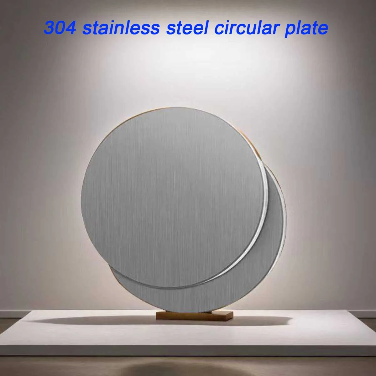 304 Stainless Steel Circular Plate/Laser Processing with Holes, Polishing and Drawing