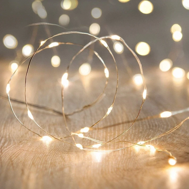 String Lights 1-20M Waterproof Wire Garland Fairy Lights Birthday Wedding Valentine Christmas Decor Holiday Outdoor Garden Party