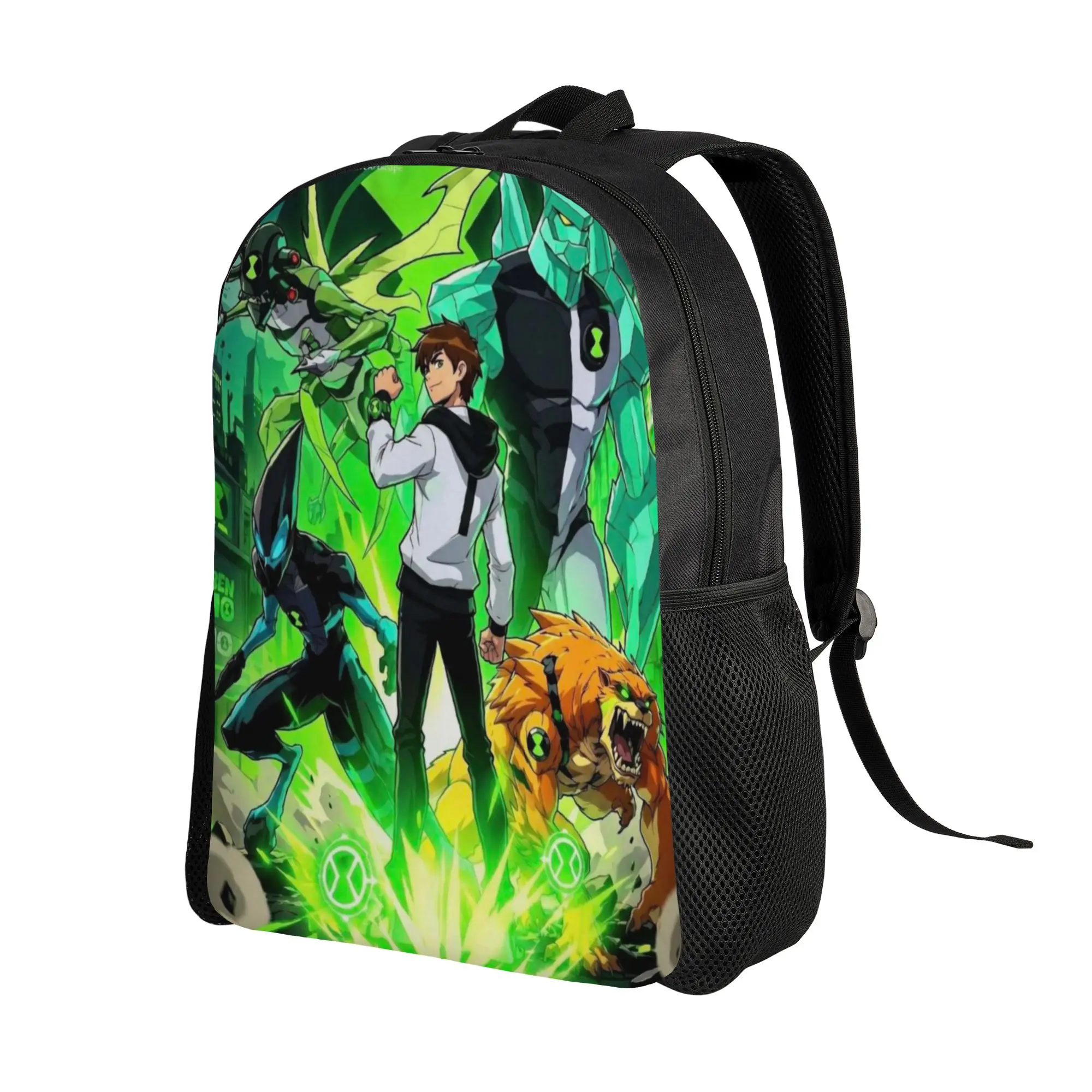 Back to school season Vintage Ben10 Hero Comic Poster Art Knapsack  Men Women Adult Backpack