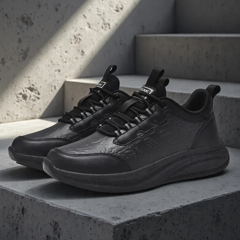 

Chef shoes four season soft-sole anti-slip oil-proof waterproof portable kitchen work shoes fashion plus size casual men's shoes