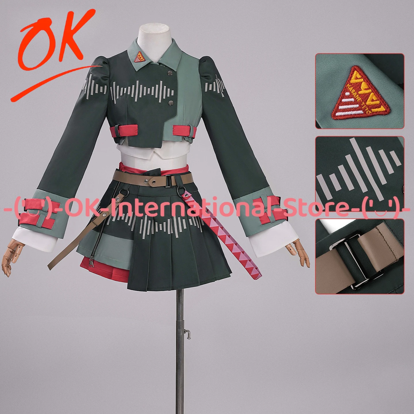

Kasanea Teto VOICEPEAK V Iron Head Teto Cosplay Costume Female Anime Game Character Outfit Halloween Carnival Party Uniform Suit