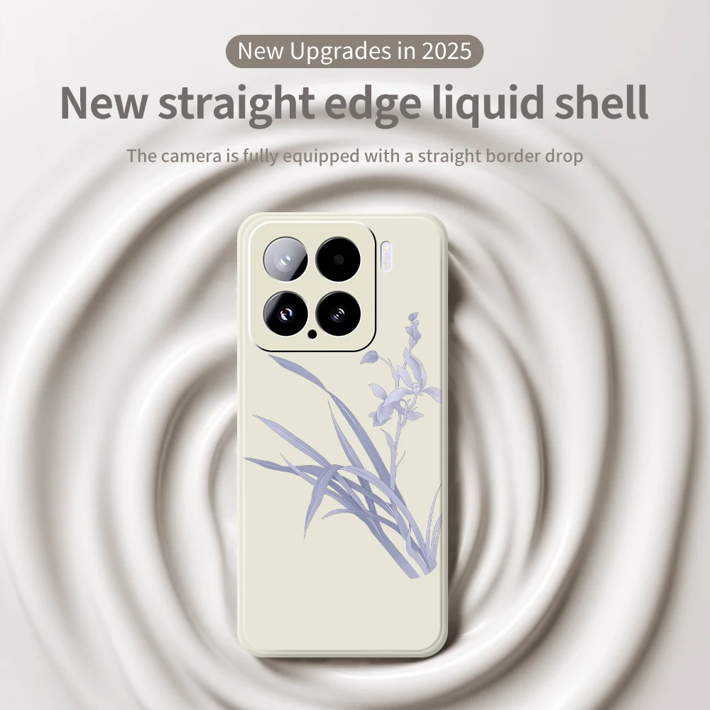 เคสโทรศัพท์ลายกล้วยไม้ สำหรับ Xiaomi Mi 15 Ultra Mi 14T 13T 12T 11T Pro เคสซิลิโคนสำหรับ Xiaomi Mi 13T Pro Mi 11T Pro