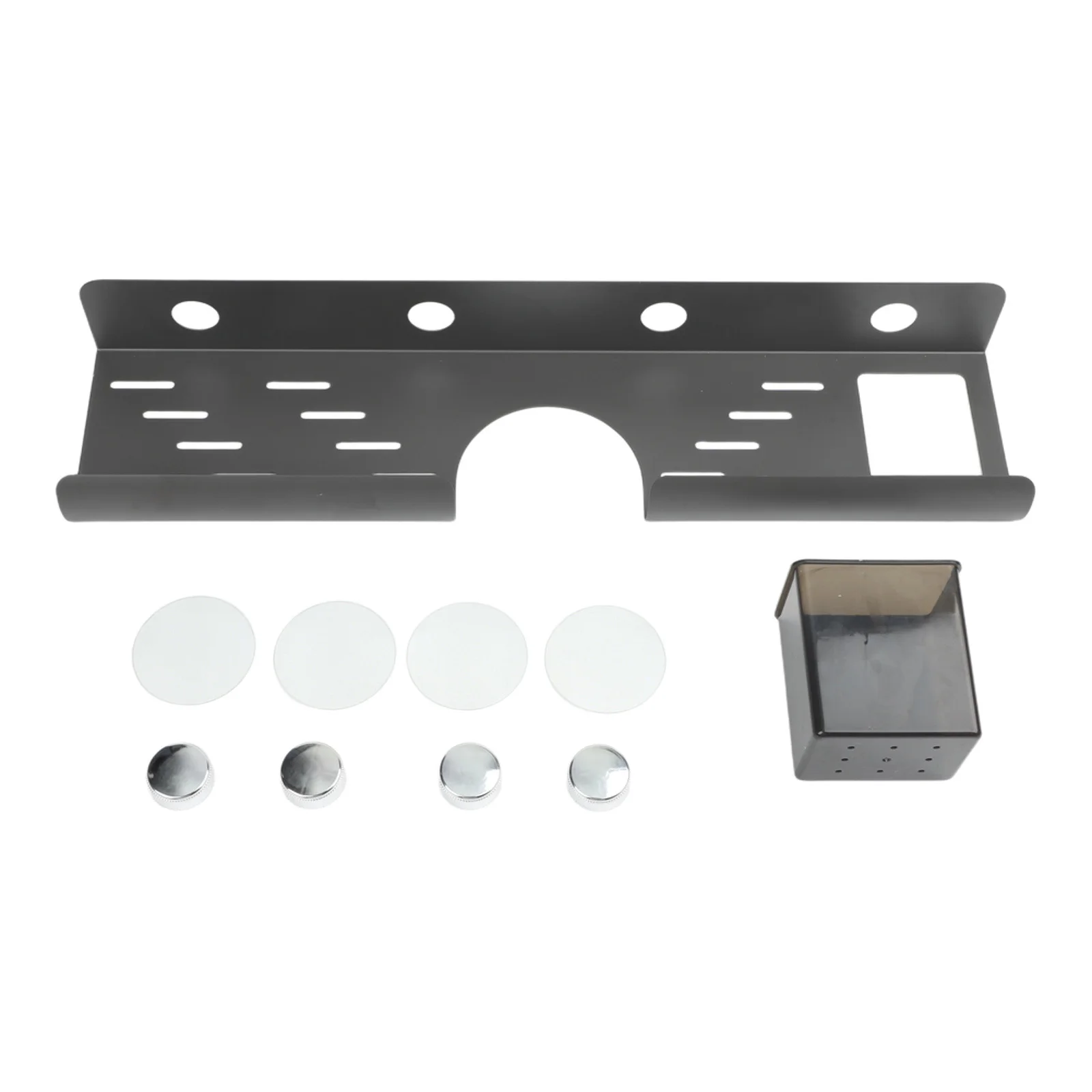 

No-Drill Bathroom Storage Rack Space-Saving Solution For Every Sink Anti Rust Suction Cup Storage Shower Rack Shelf