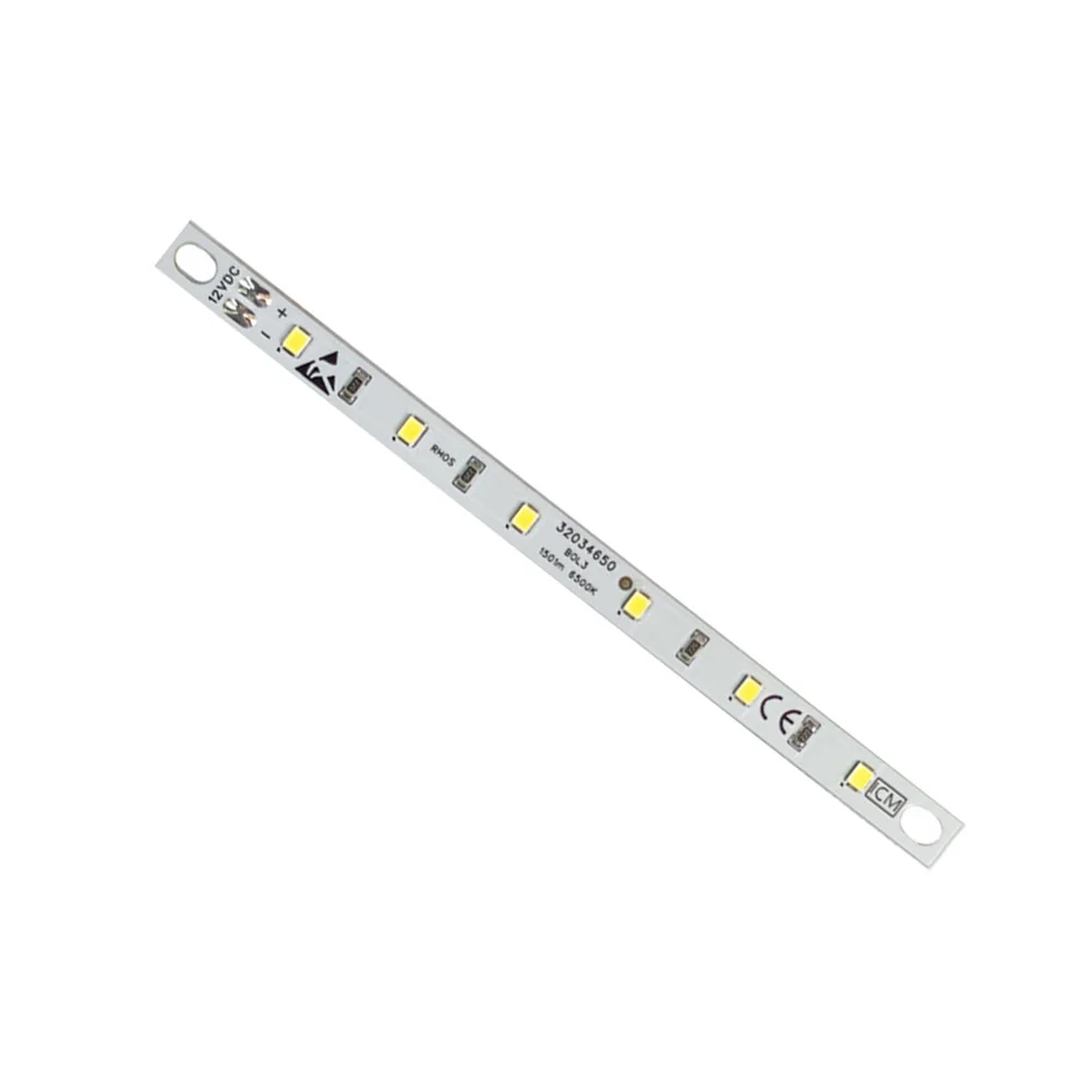 1 Pcs LED Light Strip For Refrigerators 12V 6500K Soft Glow Low Temperature Resistant Install Home Cooling Accessory