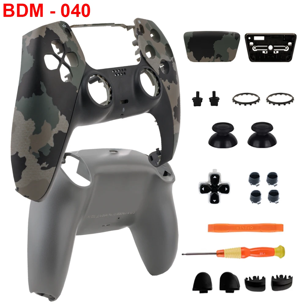 For PS5 Controller Replacement Shell Full Cover Faceplate DIY Mod Kit Anti-Scratch BDM-010 020 030 040 050 Game Accessories image 3