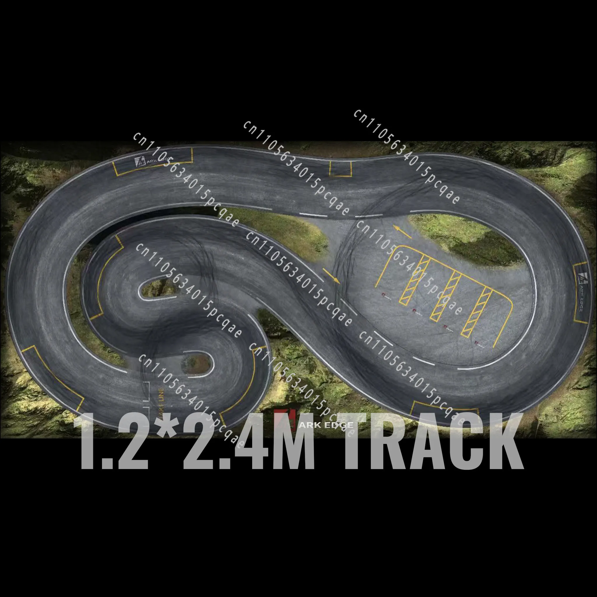 A Brick 1/24 1/64 Drift Track RC Mosquito Car Drift 1.2 * 2.4 Meters 0.6 * 1.2 Meters