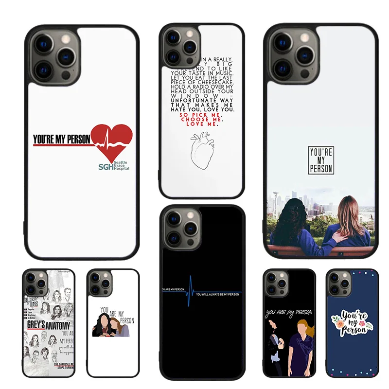 Grays Anatomy TV Show أنت شخصيتي حافظة لهاتف آيفون 17 Air 16 15 14 11 12 13 Pro MAX Plus coque