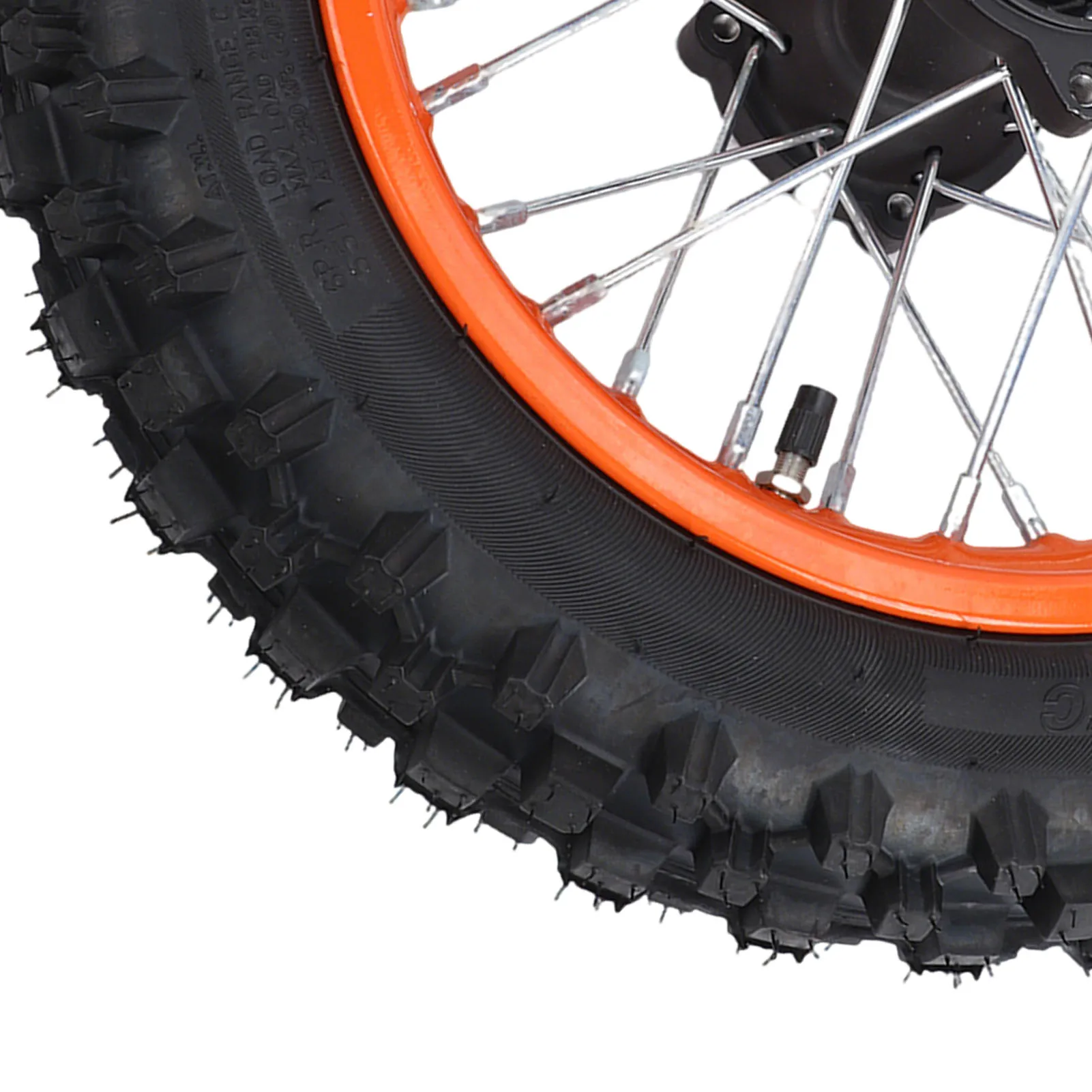 Conjunto de Roda Traseira de 12 Polegadas com Pneu e Câmara de Ar para Bicicleta Elétrica Tuttio Soleil01 80/100-12