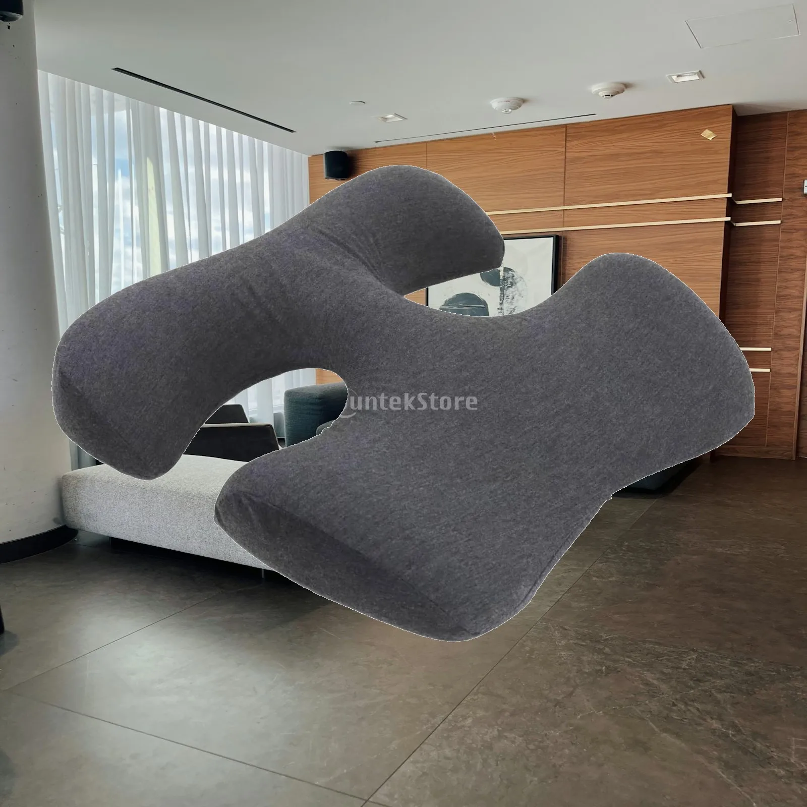 T Shaped Breast Massage Pillow Premium Memory Foam Comfort Cushion for Face Down Salon Treatments