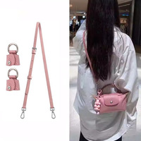 1 Set Bag Strap for Longchamp Mini Punch-free Genuine Leather Shoulder Strap Set Transformation Crossbody Strap Mini Storage Bag