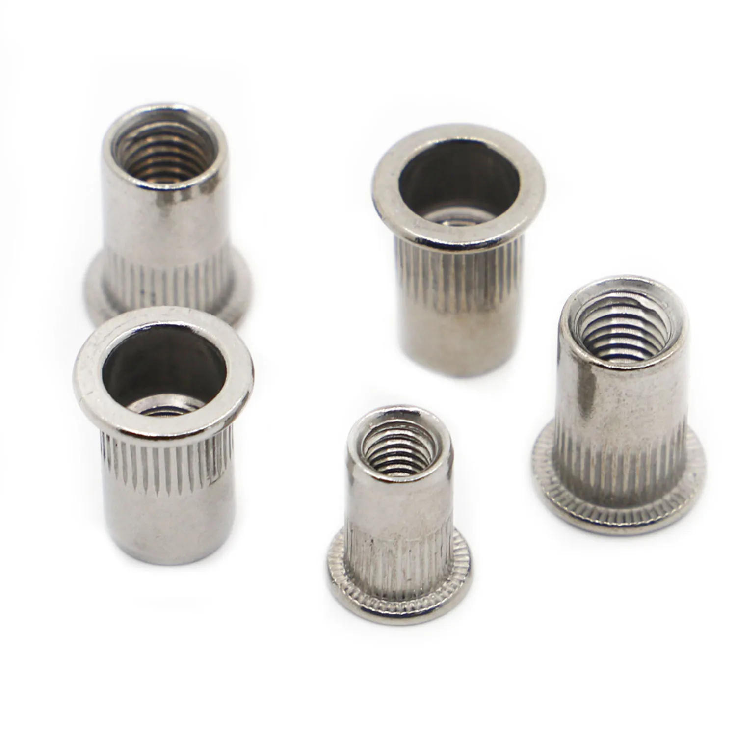 

M3 M4 M5 M6 M8 M10 M12 304 Stainless Steel Flat Head Threaded Rivet Insert Nutsert Cap Rivet Nut