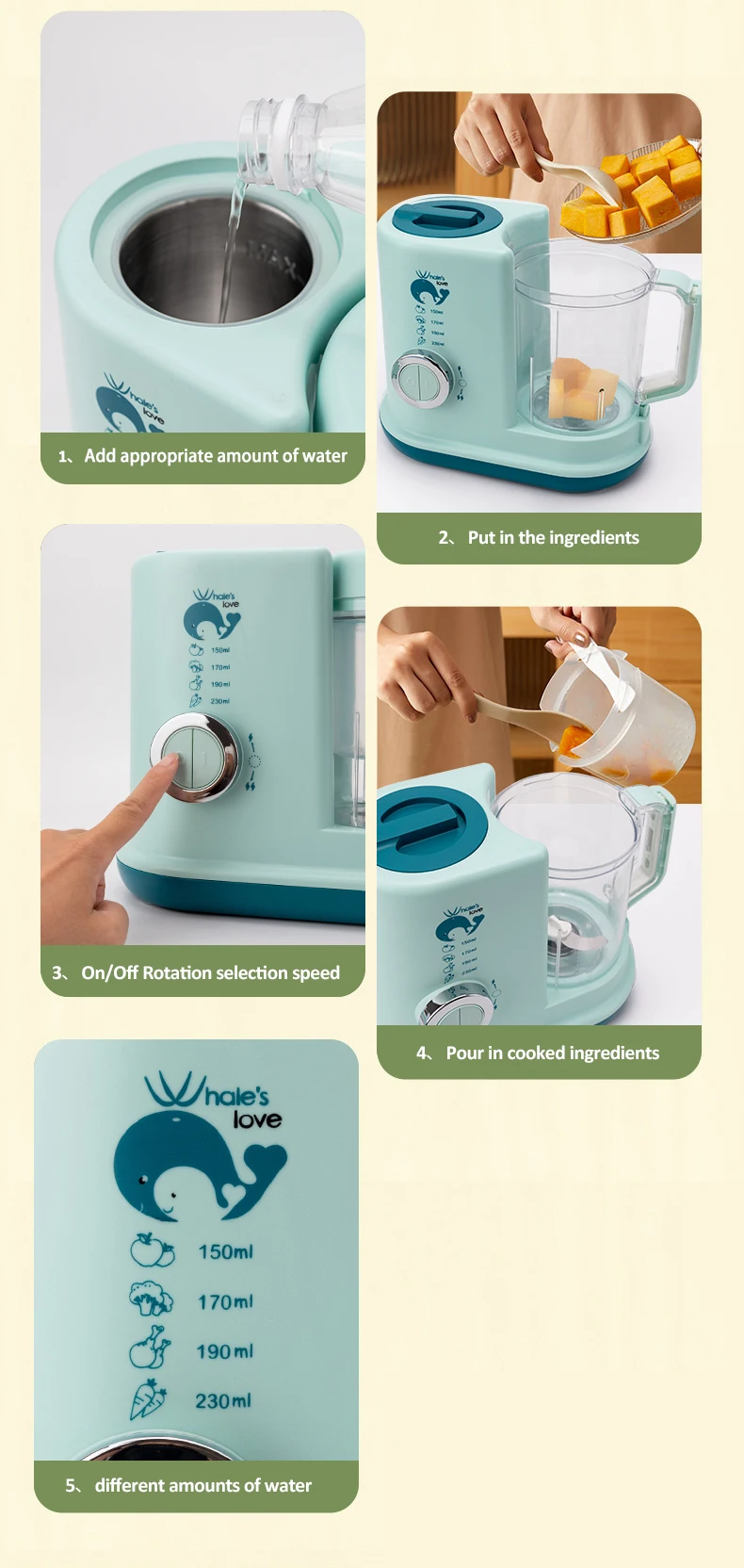 Smart Baby Food Maker | Portab - огляд і ціна Baby Food Maker And Steamer
