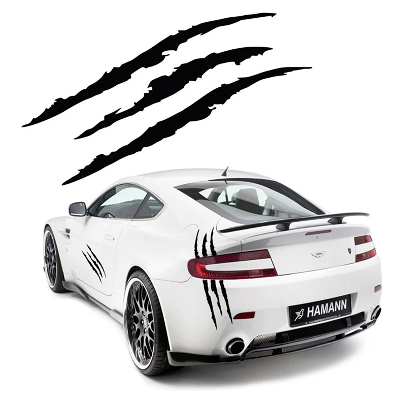 Car Headlights Bonnet Personalized Stickers Monster Claw Scratch Stripe Marks Car Body Decal Stickers Auto Styling Accessories