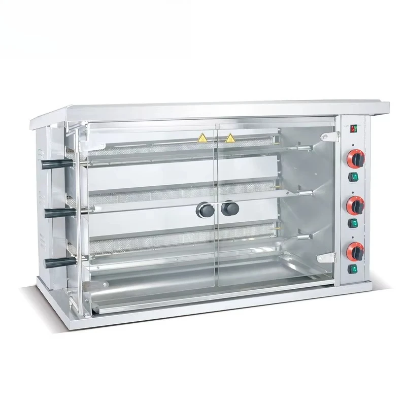 

For High Quality Commercial Kitchen Gas Chicken Rotisseries with High-Temperature Resistant Glass^