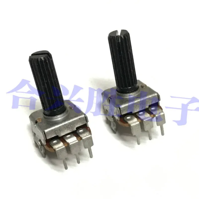 

Потенциометр поворотный квадратный 121, вертикальный, B10K, с центральной точкой, для аудиоусилителей, с цветочным валом 17 мм, 1 шт.