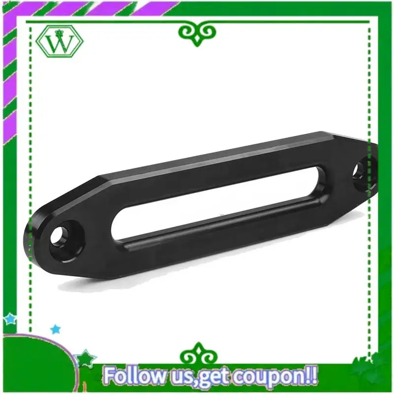 

AC34-1 Pcs 10 Inch 254MM Aluminum Hawse Fairlead 8000-15000 Lbs Synthetic Mount -Winch Rope For SUV ATV UTV