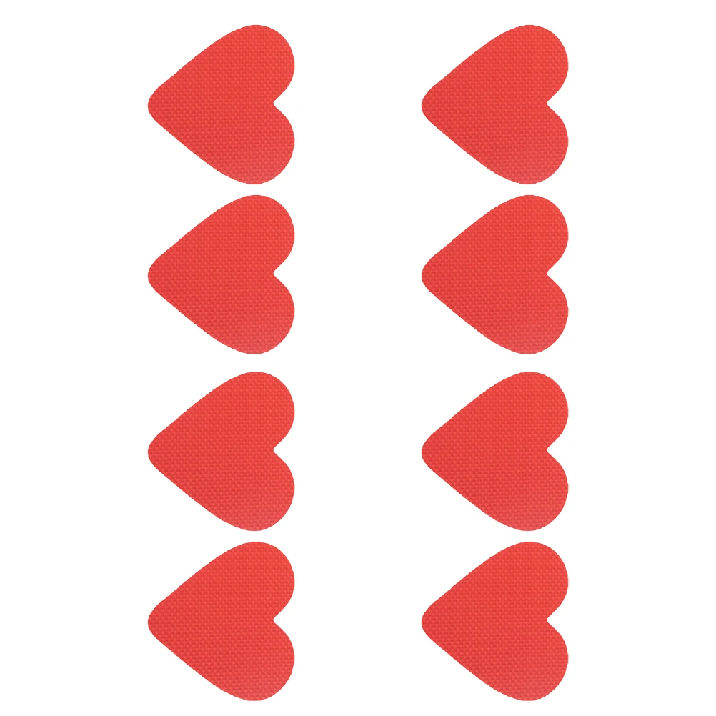 

4 Pairs Anti-slip Insole Cushions High Heels Shoes Nonslip Sole Stickers Heart Grip Self-adhesive Pad Protect Feet