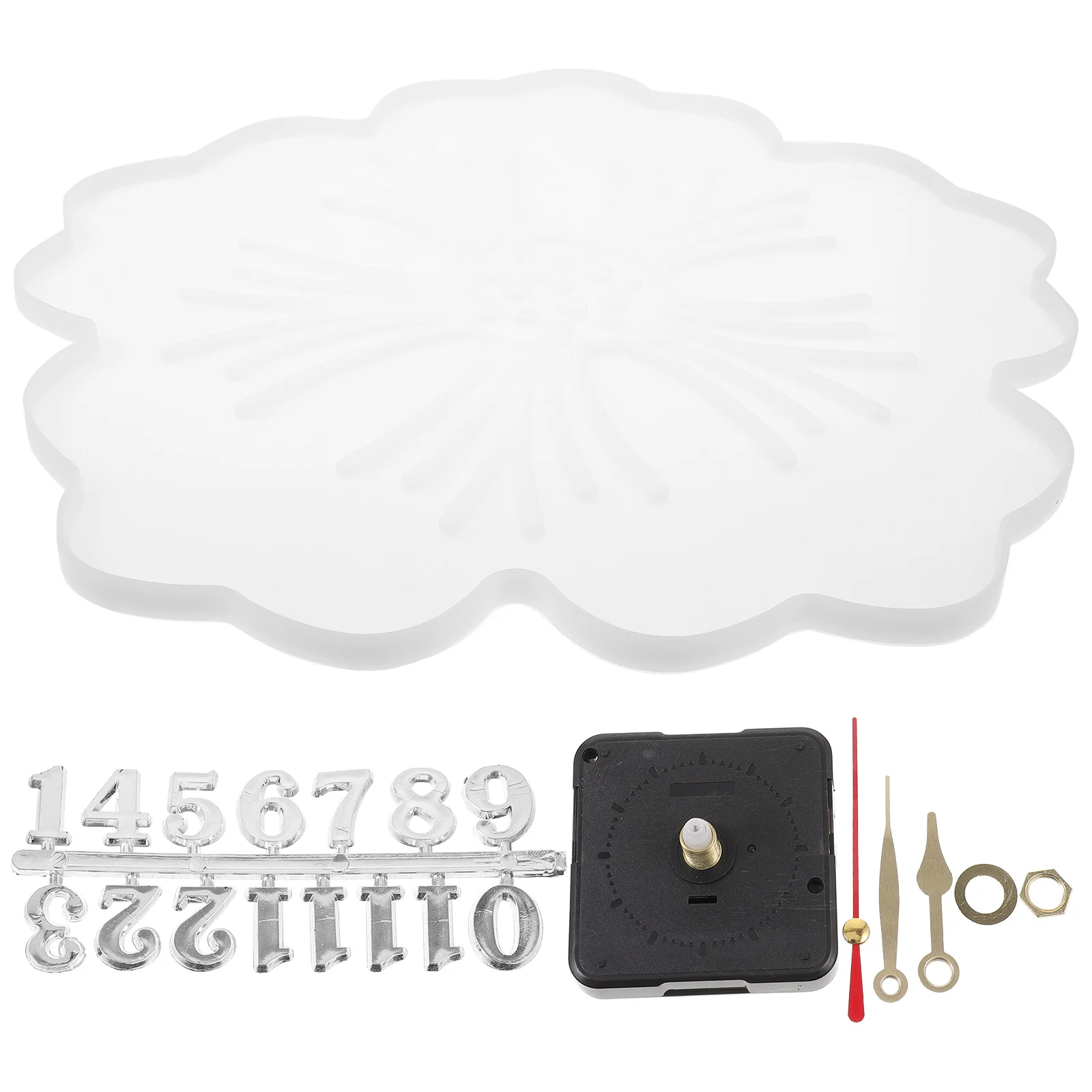 

1Set Flexible Manual Timepiece Mold Smooth Mirror Surface for DIY Lovers and New Learners Gifts Clock Mold Clock Making Molds