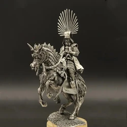 Japan History Toyotomi Hideyoshi Tin Metal Sengoku Samurai Generals Figurines Model Home Desktop Decoration DIY Gifts 1/24