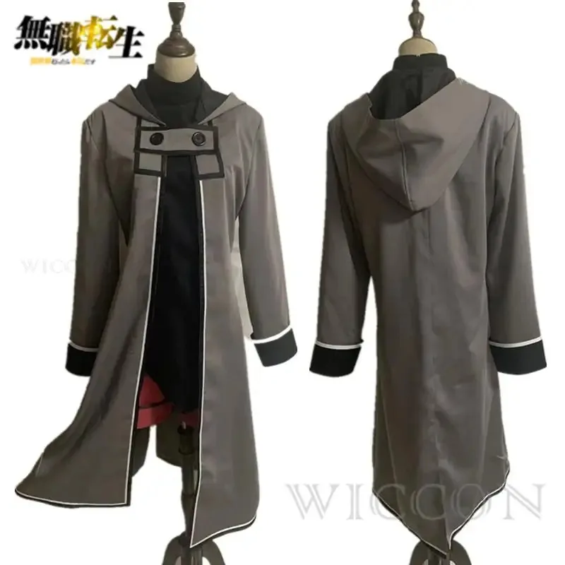 2025 yiyiMushoku Tensei: التناسخ العاطلين عن العمل تأثيري حلي Rudeus Greyrat القماش شعر مستعار أحذية كرنفال الهالوين