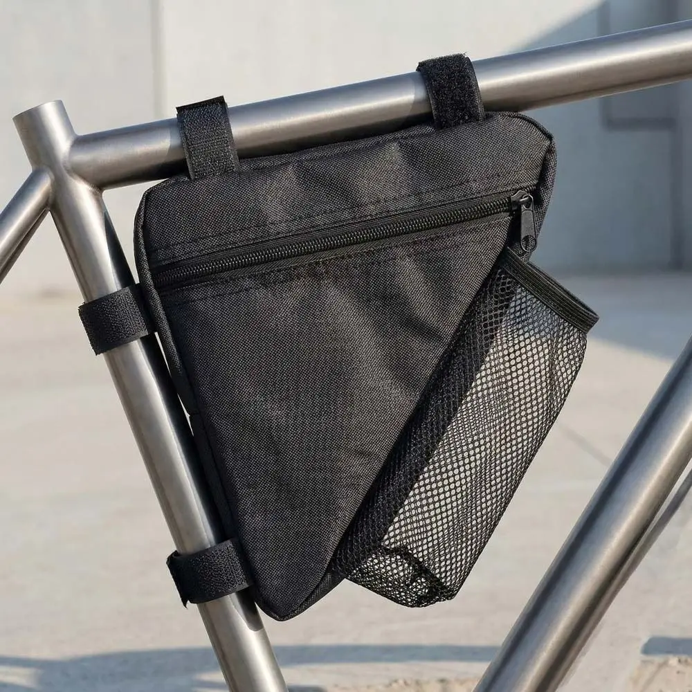 Polyester Bicycle Triangle Bag Storage Large Capacity Bike Beam Hanging Bag Ultra-light Portable Mountain Bike Bag