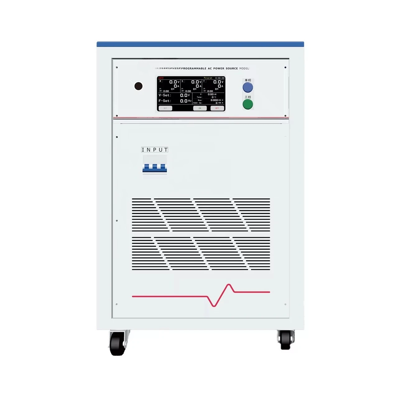 Programmable Three Phase AC Power Supply | 15kVA Variable Frequency Source | 45-400Hz High Stability