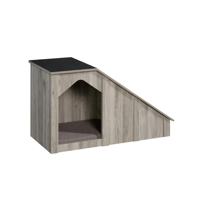 

Factory Wholesale Furlow Light Walnut Wood Dog House