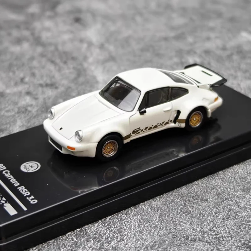 PARA Diecast in stock 1:64 Scale 911 Carrera RSR 3.0 1974 Alloy Simulation Car Model Boy Collection Gift Static Display