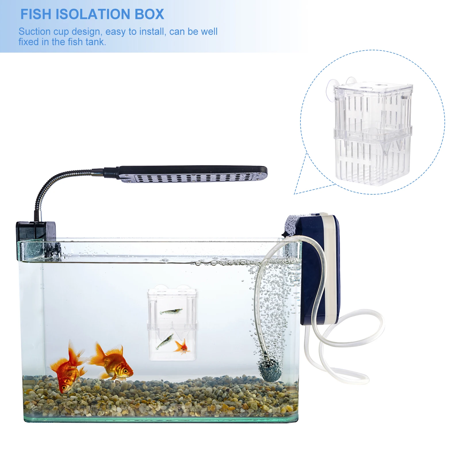

3 Pcs Juvenile Fish Breeding Box Tank Hatchery Incubator Aquarium Isolation Case Plastic Double Layer Easy Clean Compact Size