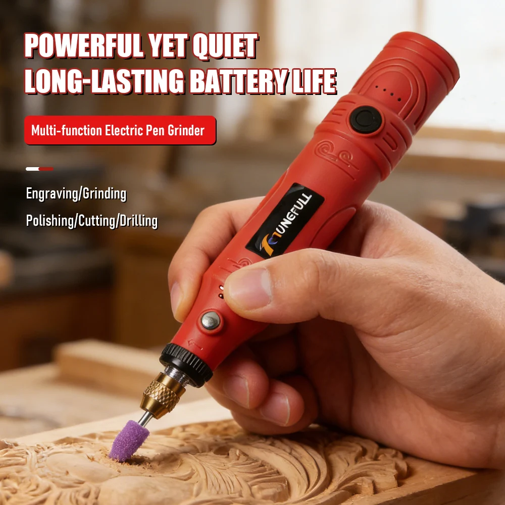 

USB Cordless Rotary Tool 4Speed Adjustable Mini Wireless Electric Drill Dremel Tool Engraving Pen Rechargeable Polishing Machine