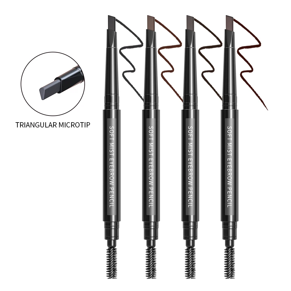 Lápiz de cejas impermeable para mujer, cosméticos, cepillo suave para cejas, pasta suave, pestañas postizas, herramientas de tinte de maquillaje para principiantes, venta al por mayor