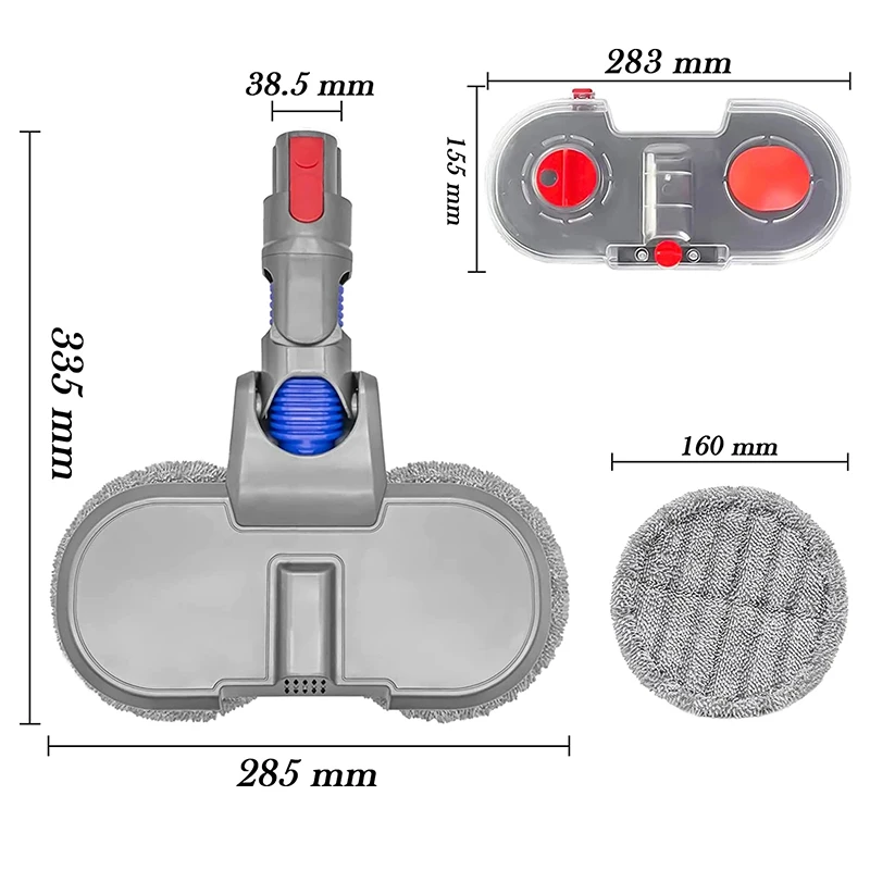 Elektryczna szczotka do odkurzacza i ściereczka do czyszczenia Dyson V7 V8 V10 V11 V12 Wymienne części z zestawem zbiornika na wodę