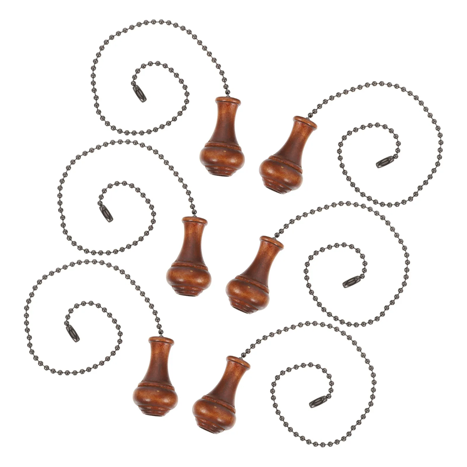 

Набор из 6 бронзовых декоративных удлинителей для цепочек потолочных вентиляторов, металлические, с бусинами