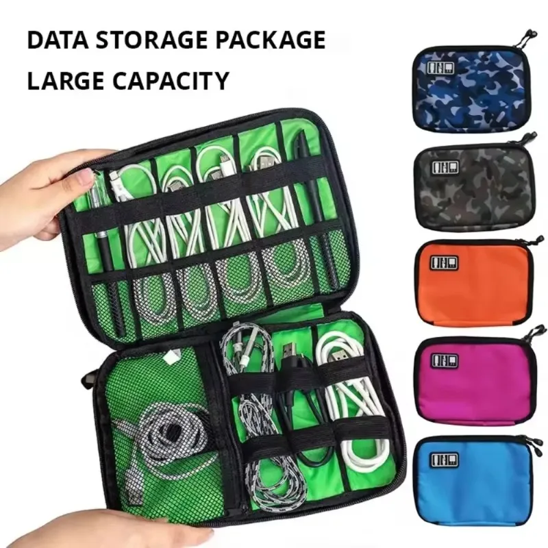 Waterproof Multi-function Practical Data Cable Storage Bag - Conveniently Organize All Charging Cables and Accessories