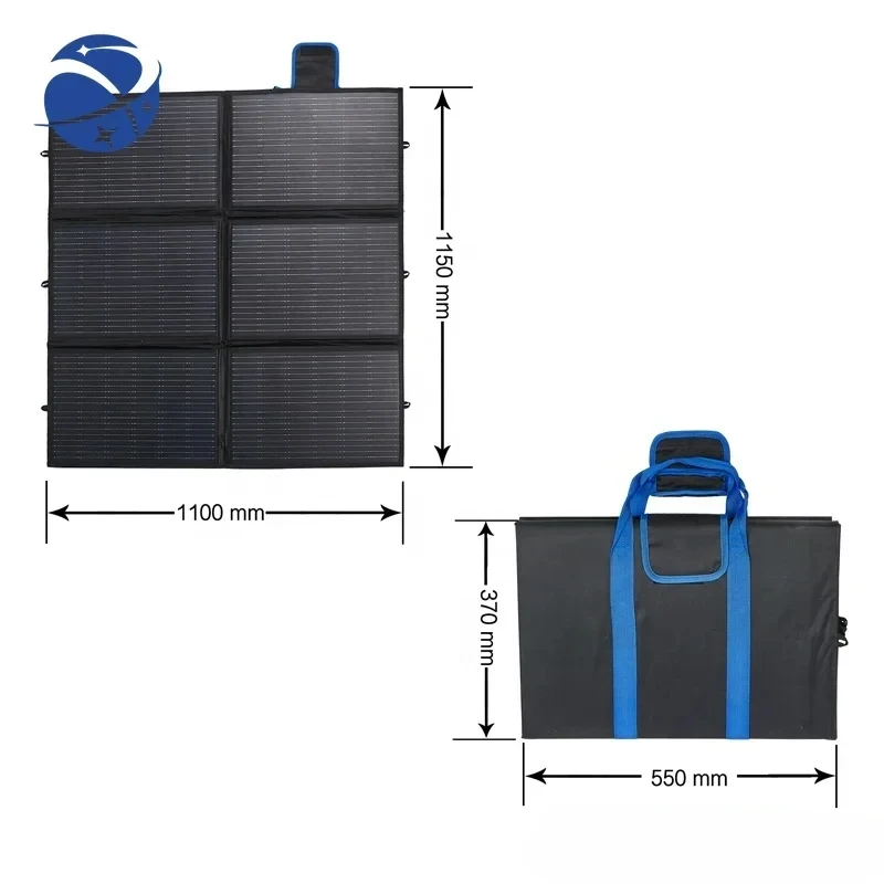 YYHC Portable Folding Solar Panel Waterproof Durable Panel Solar Monocristaline Emergency Power Supply for Camping adventure