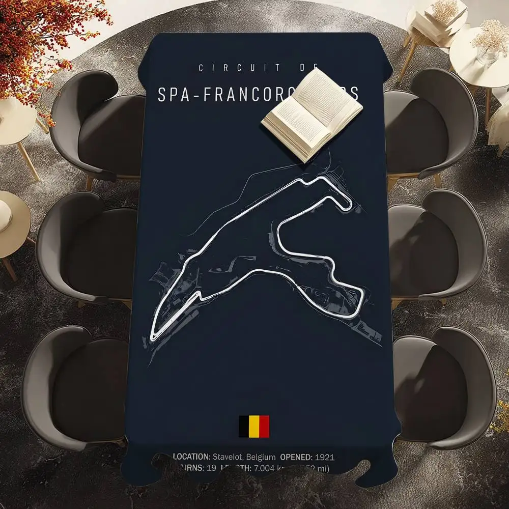 f1-イモラ-モナコ-トラック-サーキット-テーブルクロス-ピクニック-テラス-レストラン-ホリデー-パーティー-洗える-汚れ防止-ポリエステル-テーブルクロス