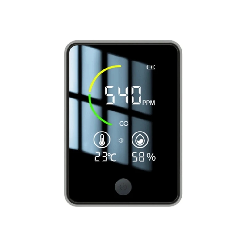 3-In-1 Air Quality Detector, Carbon Monoxide Temperature Humidity Detector, Indoor CO Alarm Detector For Indoor