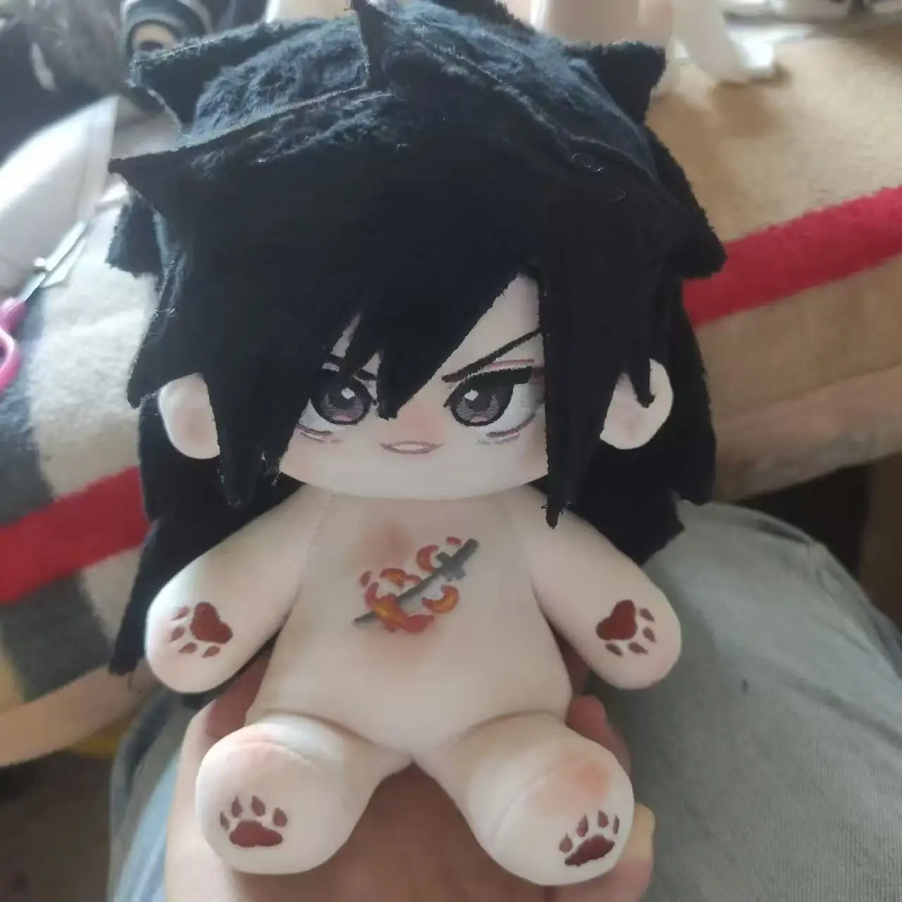 Figurine d'anime Uchiha Madara en peluche de 20cm, beau garçon, déguisement de Cosplay, poupée en coton, jouets corporels pour enfants, cadeaux d'anniversaire
