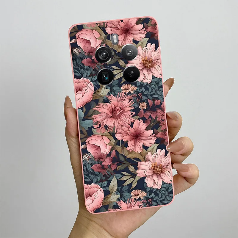 For Realme 12 Pro Plus Pro+ 5G Case Realme12 4G RMX3867 12 Plus 12+ Soft Silicone Shockproof Cover Painted TPU Protective Shell