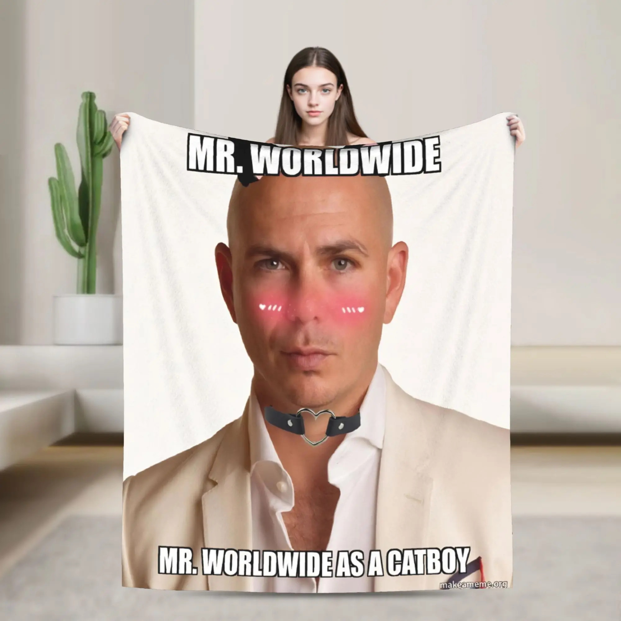 Singer Pitbull Tour 2026 Blanket Multi-size Warm Cozy Fluffy  Throw Blankets for Sofa Couch and Bed