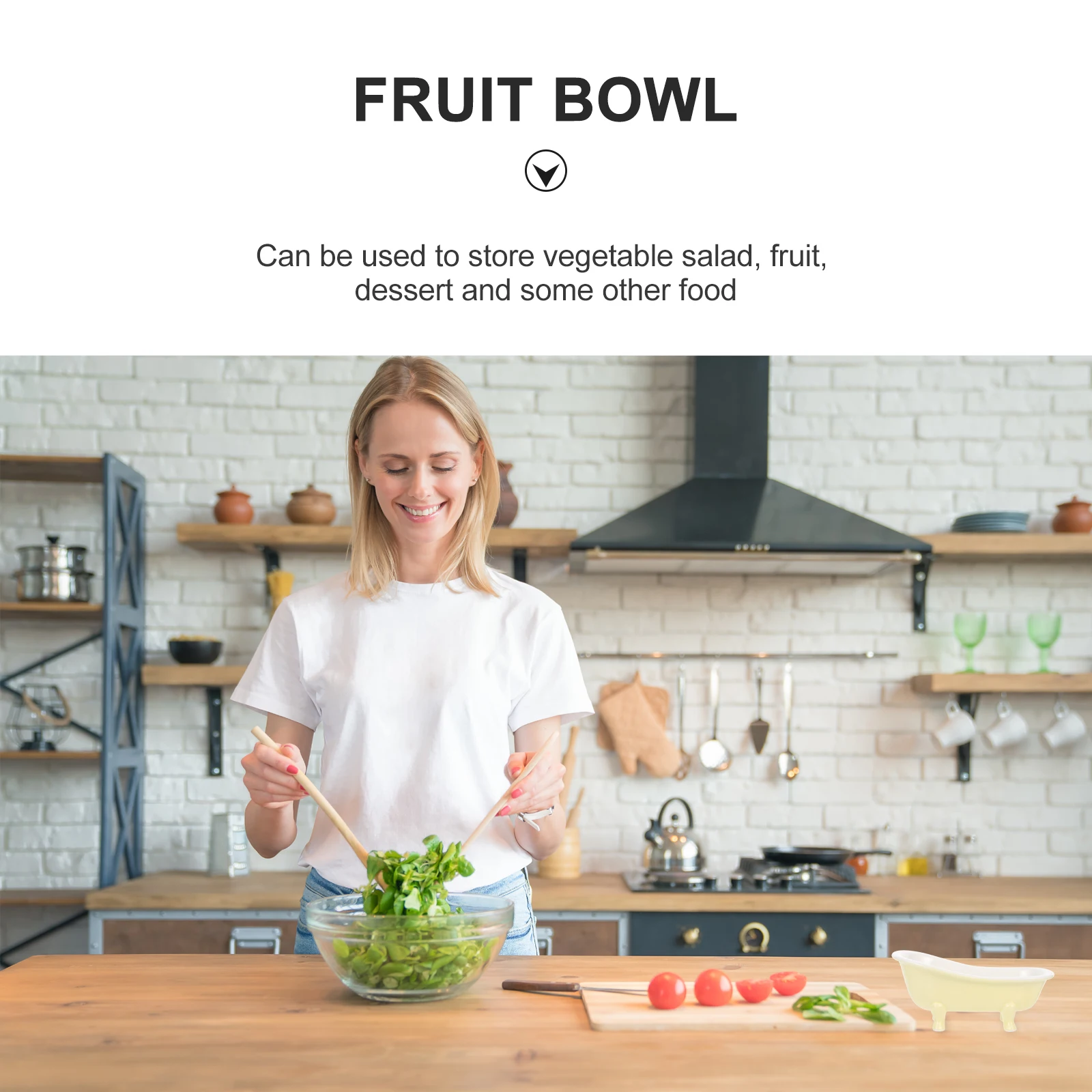 

Creative Bathtub Shape Ceramic Dessert Bowl Random Color Ice Cream Bowl Small Yogurt Salad Household Tableware