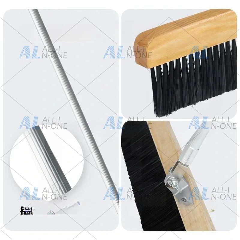 Concrete Finished Brooms with High Quality Handles Bridge Deck Pavement Carving Anti-skid Brushes