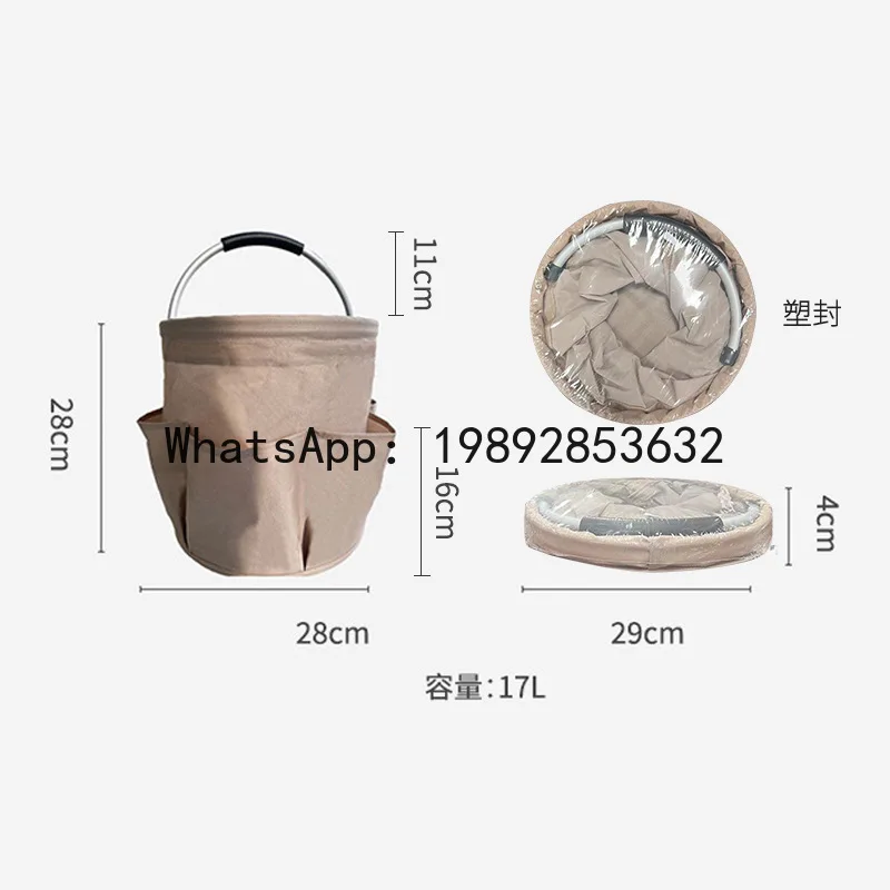 X-28  outdoor storage camping picnic foldable handheld toiletry bag shower shopping basket cleaning kit