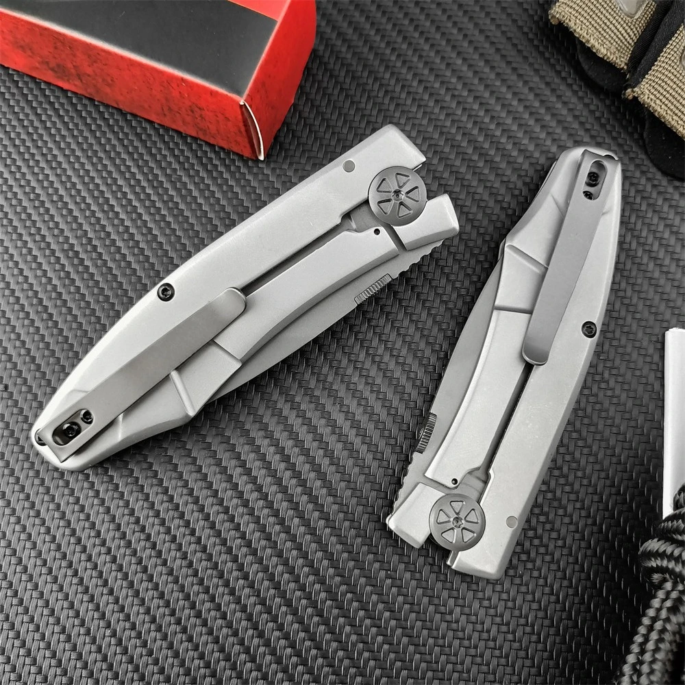 Couteau pliant KS 3440 pour Camping en plein air, randonnée, chasse tactique, couteau pour EDC (transport quotidien), pochette de voyage, couteau à outils