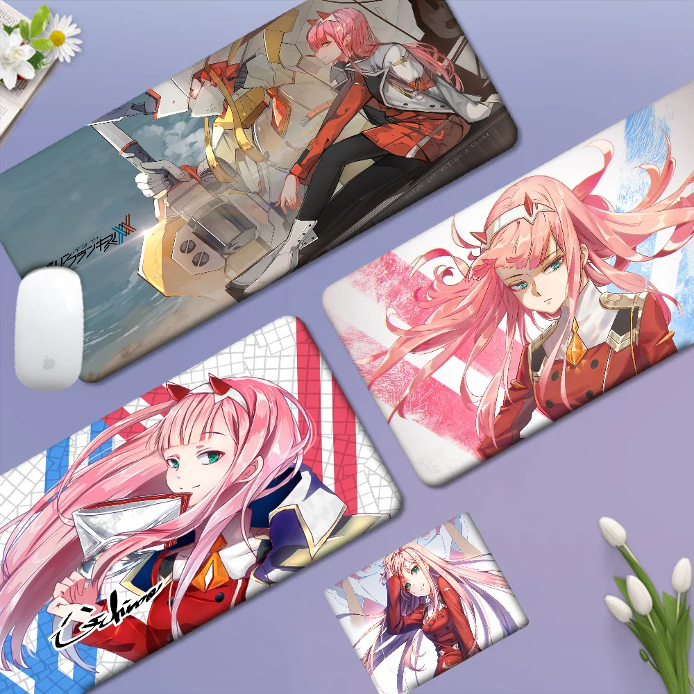 DARLING In The FRANXX Zero Two Large XXL Desktop Desk Mat Kawaii Gaming Accessories Students Writing Pad For PC Desk Pad