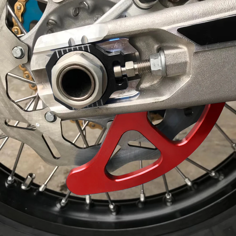 NICECNC For GasGas EC 250 2021-2023 EC250F ECF 350 Motorcycle Rear Brake Disc Guard For Husqvarna TE300i FE 250 FE 450 2022-2023