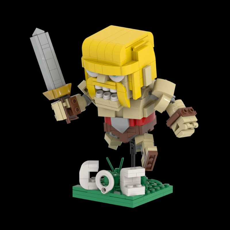 321pcs MOC BARBARIAN COC Model Building Blocks Christmas Gift Idea Assemble Collection Craft Education Creative Art Display