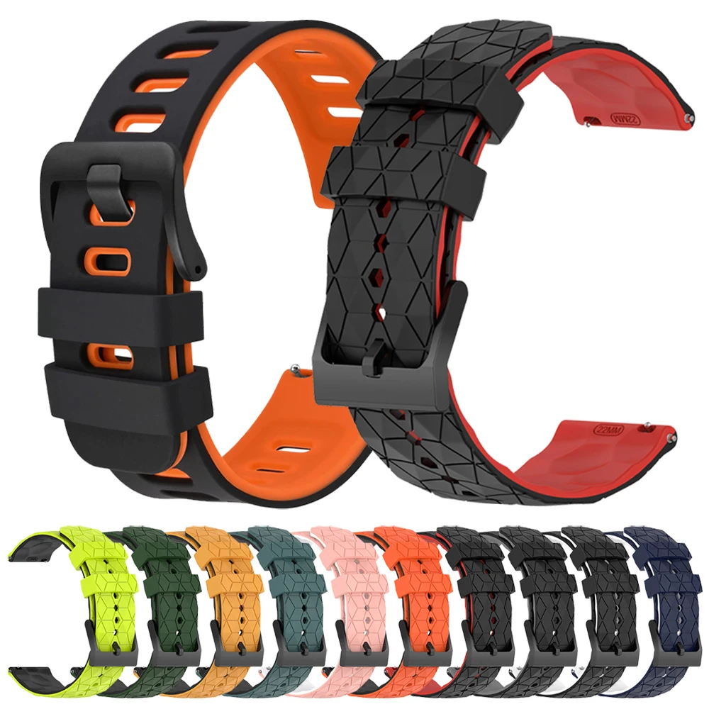 20mm 22mm cinturino in silicone per TicWatch Pro 3 Ultra cinturino GPS/LTE Ticwatch 2021 E3 E2 S2 GTH GTW GTX cinturino sportivo cinturino