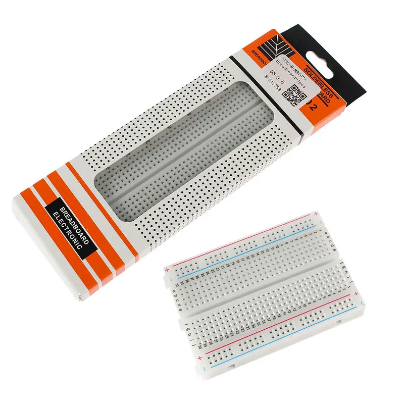 

Breadboard 400 830 Point Solderless PCB Bread Board Protoboard MB102 SYB-120 Test Boards for Arduino Kit